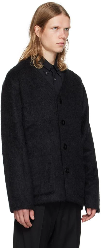 Our Legacy Black Shag Knit Cardigan 2