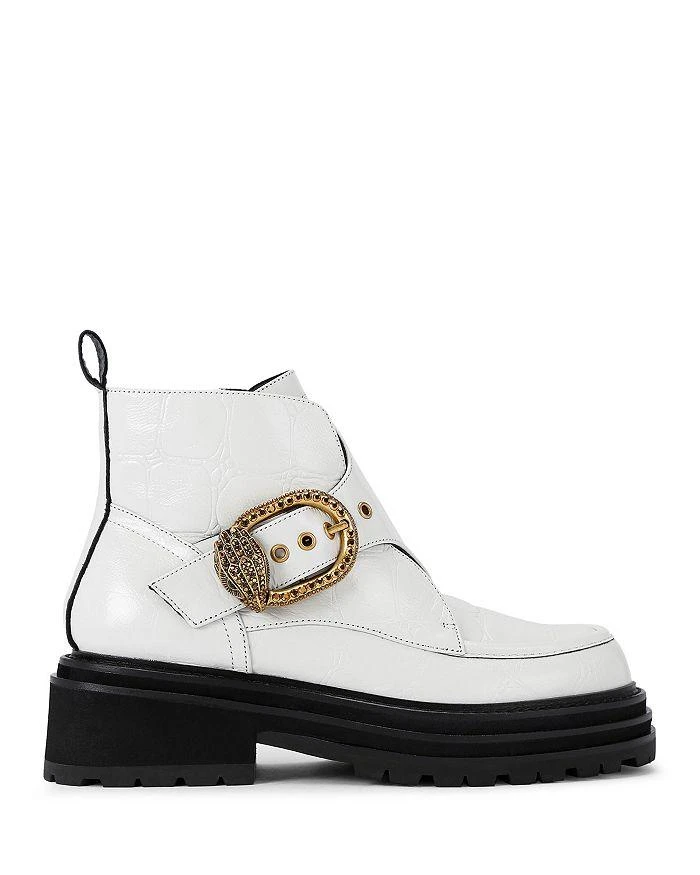 Kurt Geiger Women's Mayfair Chunky Eagle Buckle Platform Ankle Boots 3