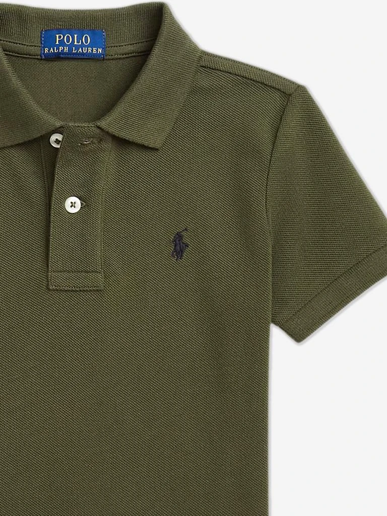 Ralph Lauren Kids Boys Logo Polo Shirt in Green 3