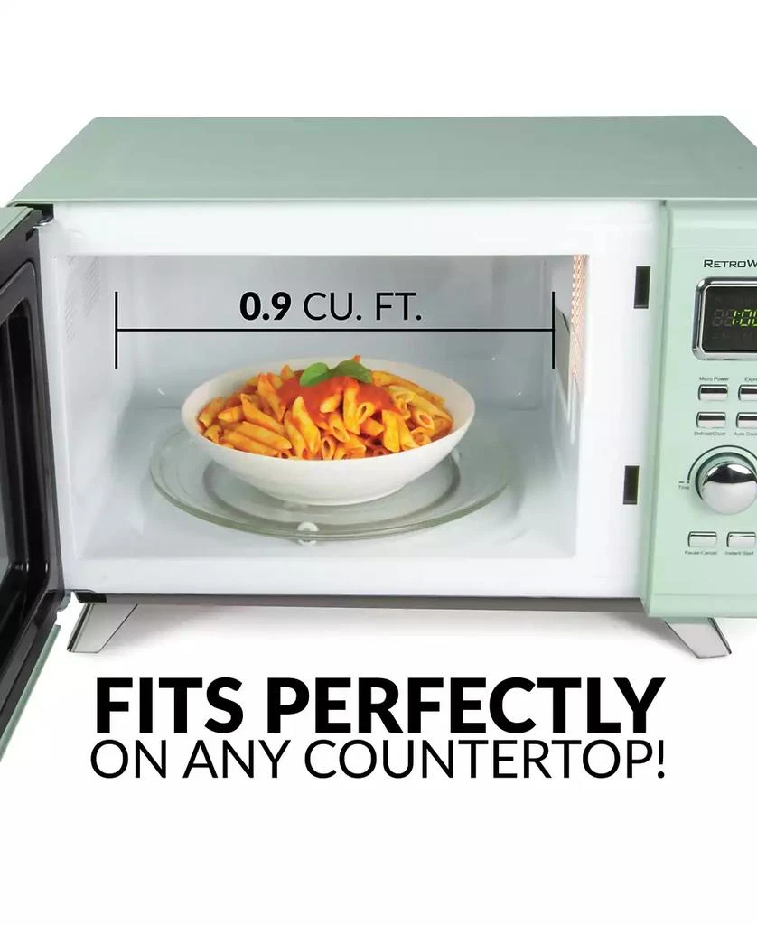 Nostalgia MCMO9FTSG Mid-Century Retro Microwave 3