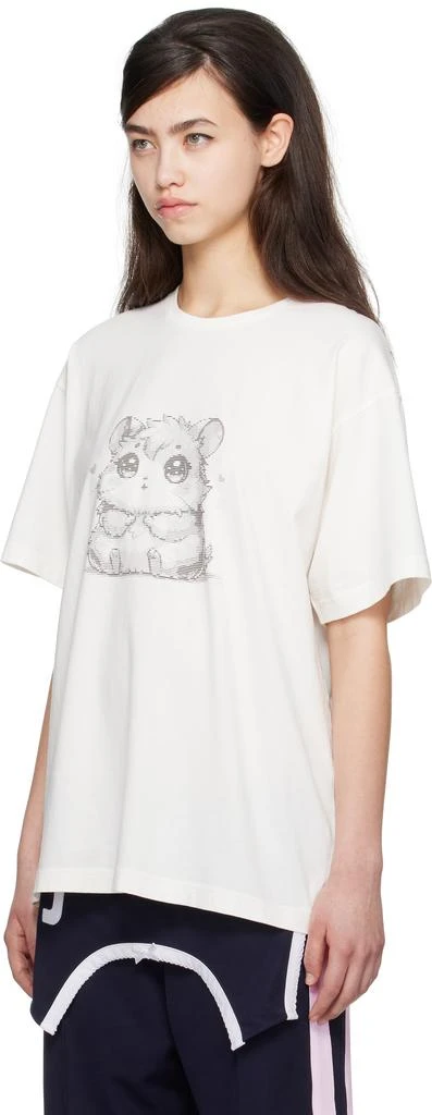I'm Sorry by Petra Collins SSENSE Exclusive White JennyFax Edition Oversized T-shirt 4