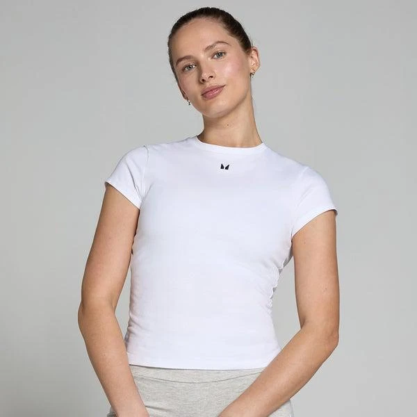 MP MP Women's Basics Body Fit Short Sleeve T-Shirt - White 1