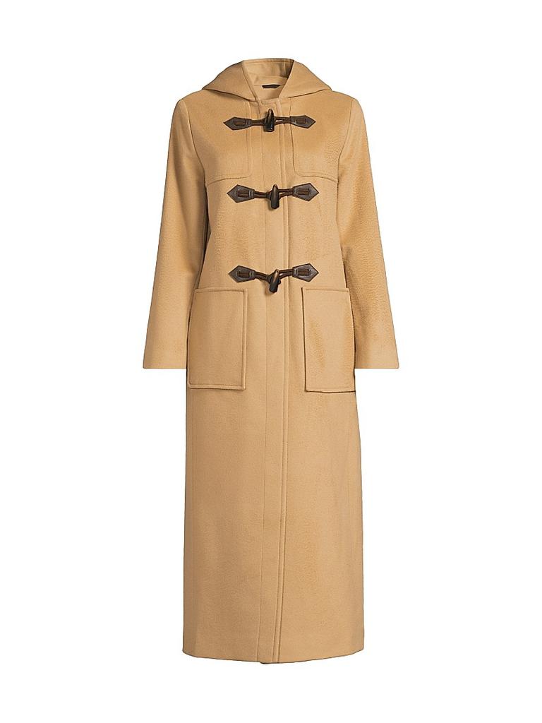PRADA 2023aw duffle coat navy 48 未使用品 Prada double-breasted Wool Duffle Coat | Black | FARFETCH