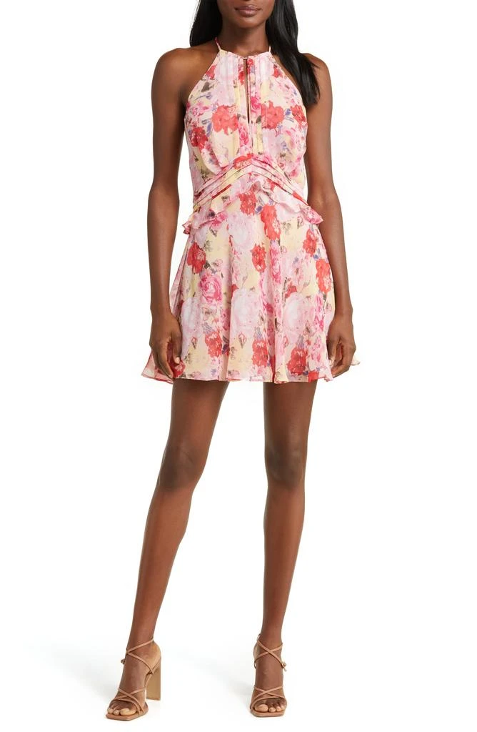 FLORET STUDIOS Floral Ruffle Waist Dress 1