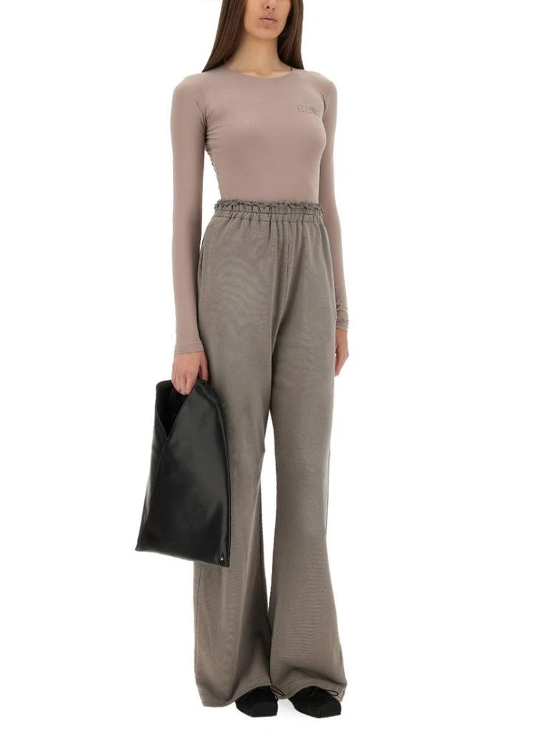 MM6 Wide-Leg Sweatpants With Elastic Waistband 2