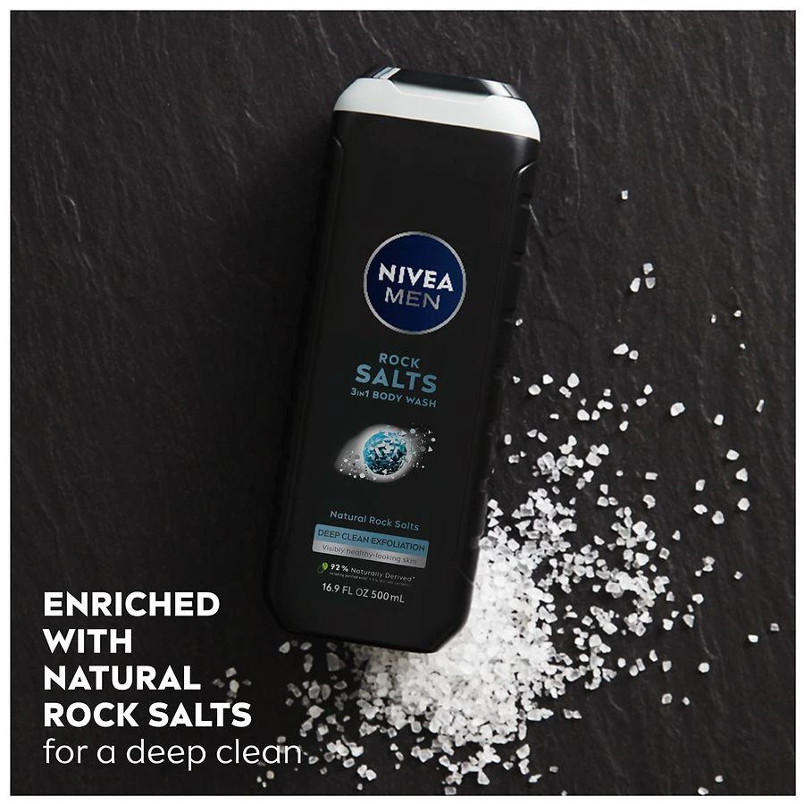 Nivea Men Rock Salts 3-in-1 Body Wash Deep Clean 2