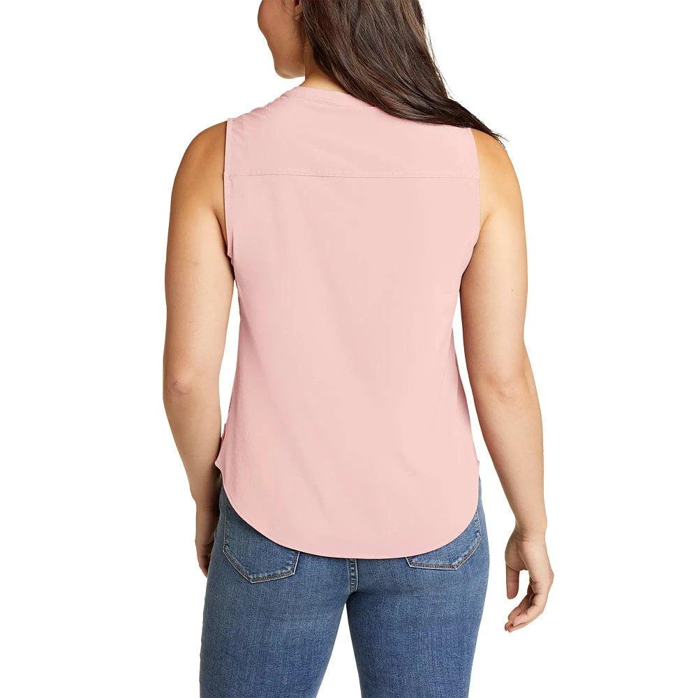 Eddie Bauer Women's Escapelite Sleeveless Split-Neck Shirt 2