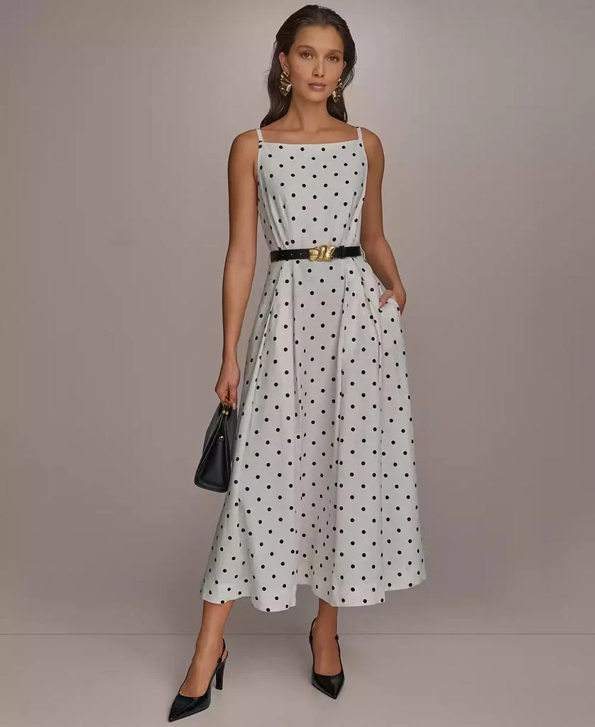 Donna Karan Women's Polka-Dot A-Line Dress 2
