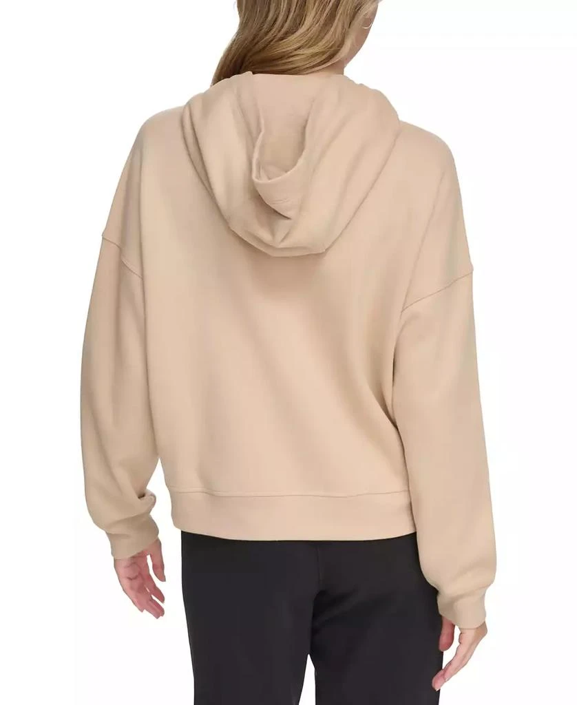 Calvin Klein Women's Metallic-Logo Dropped-Shoulder Hoodie 2