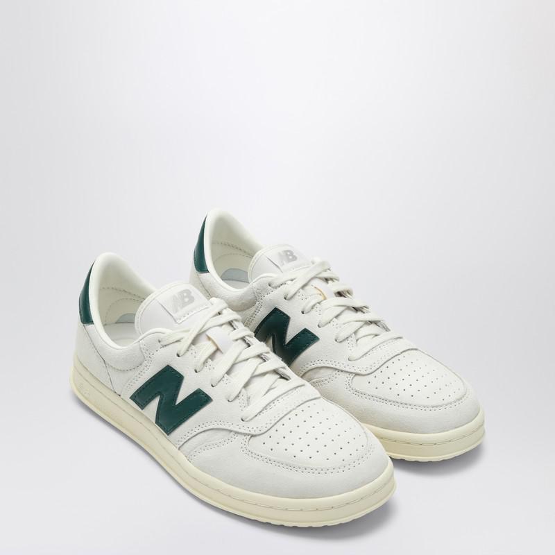 New Balance T500 white/green suede sneaker - Sneakers