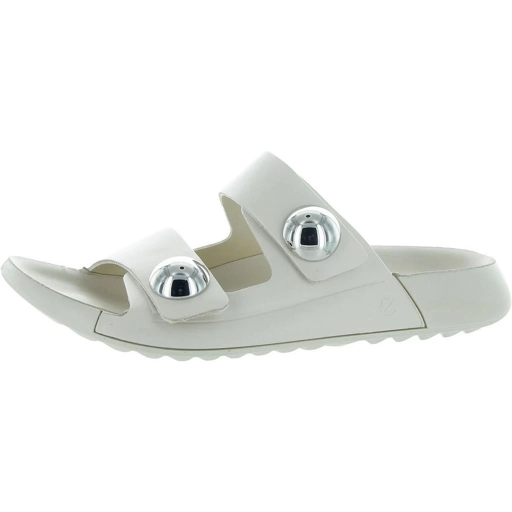 ECCO Cozmo Womens Leather Embellished Slide Sandals 1