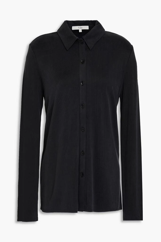 Tibi Cupro-blend jersey shirt 1