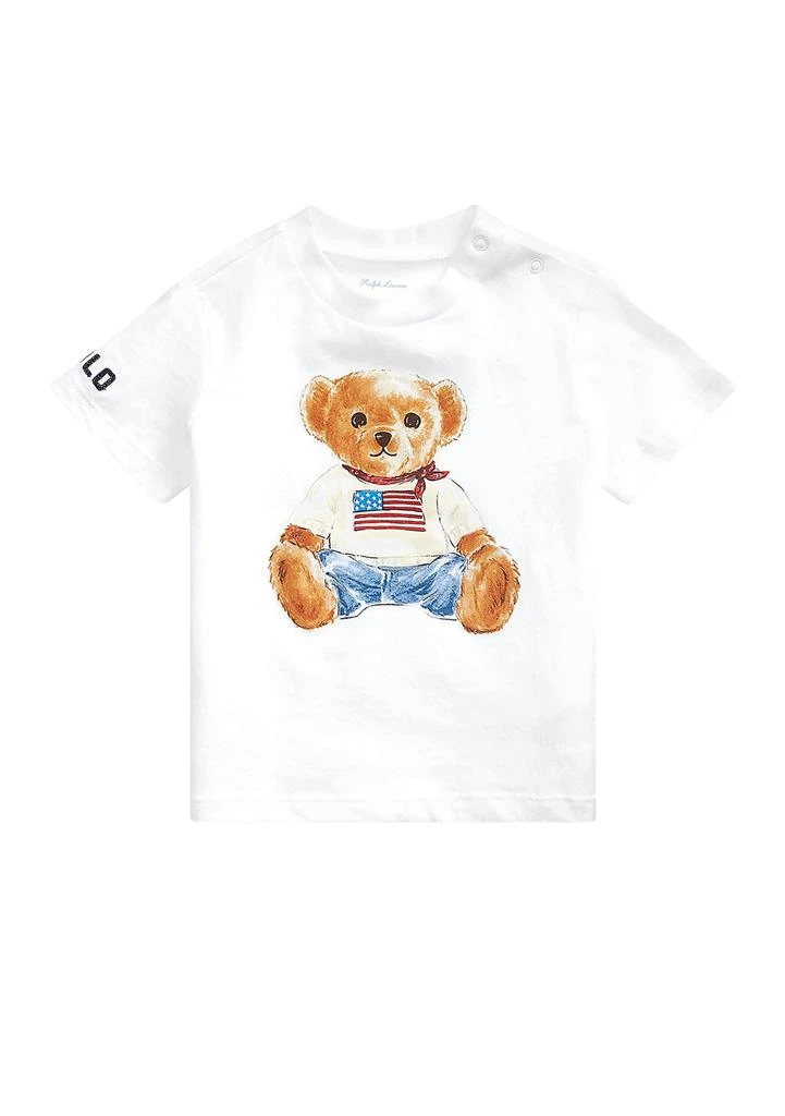 Ralph Lauren Baby Boys Jersey Bear Graphic T-Shirt