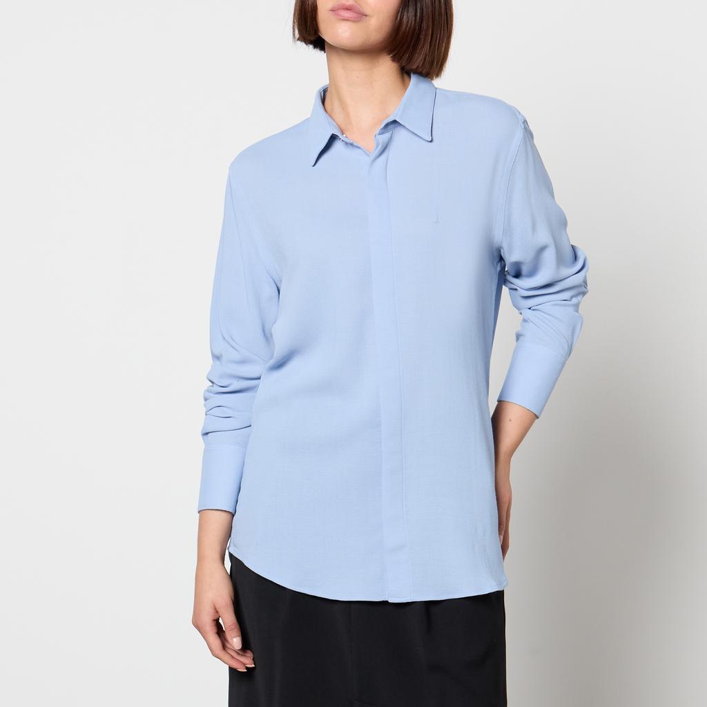 AMI AMI Classic Wool-Blend Twill Shirt