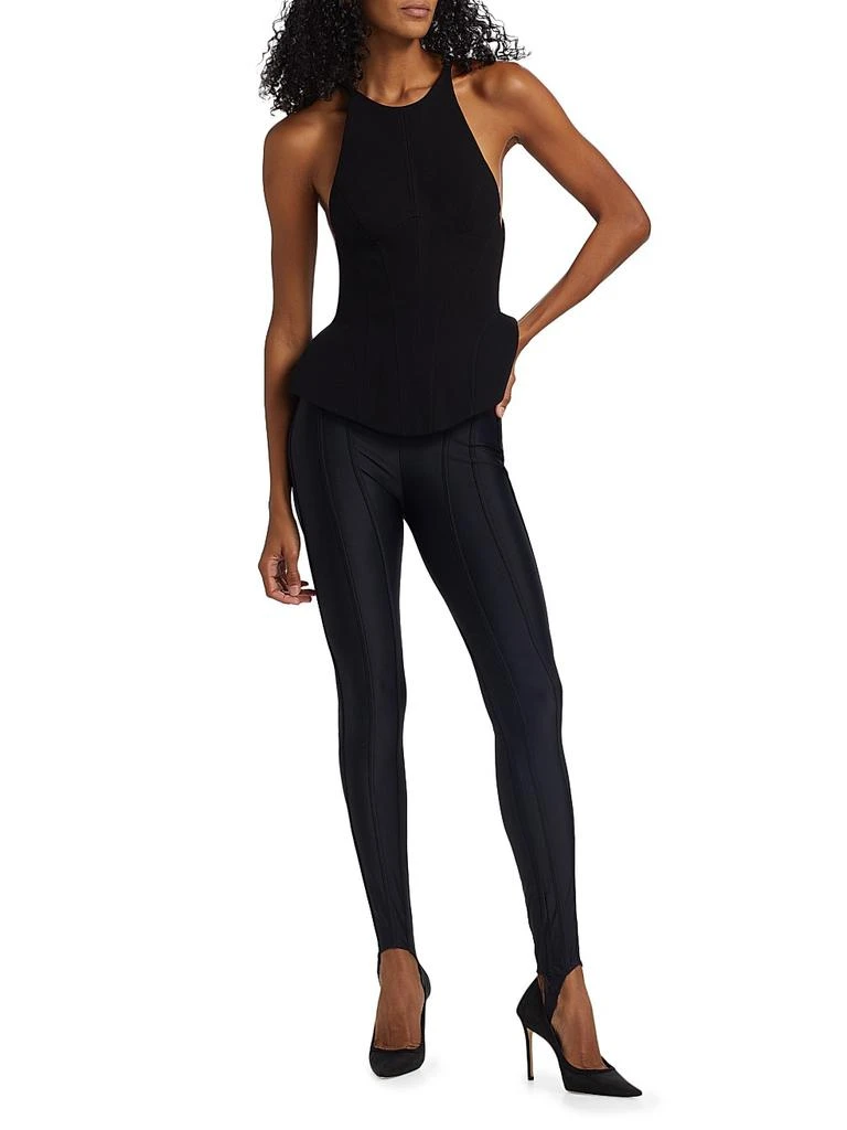 Mugler Stirrup Sport Stretch Pants 2