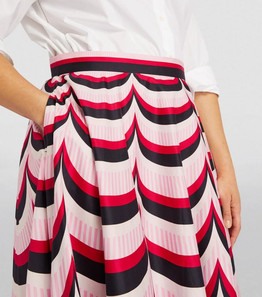 Marina Rinaldi x Mary Katrantzou Stripe Print Midi Skirt 6