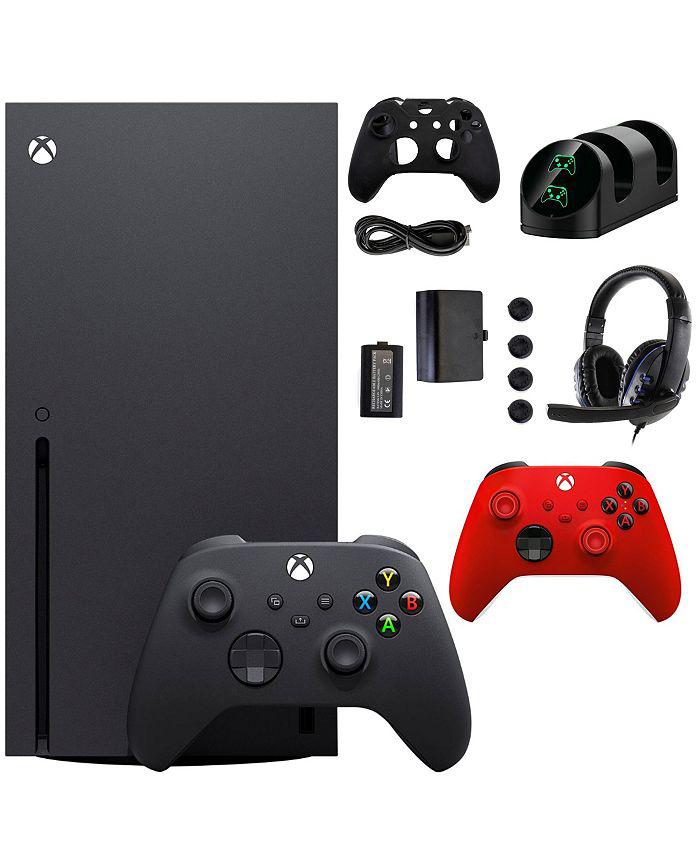 Microsoft Xbox Series X 1TB Console with Extra Red Controller and Accessories Kit