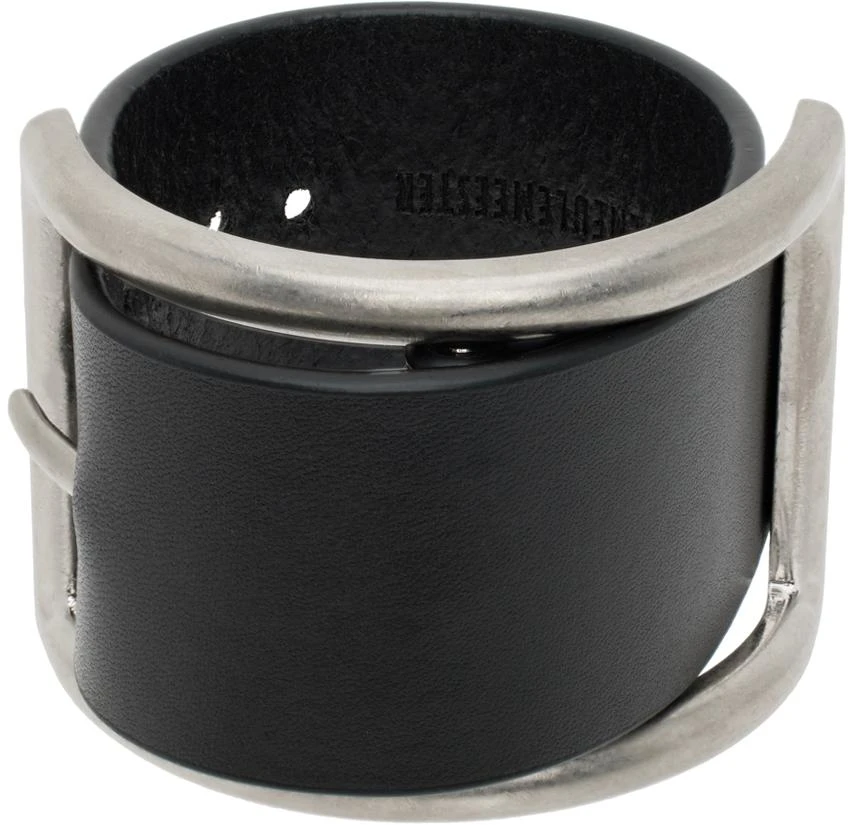 ANN DEMEULEMEESTER Black Raza Squared Bracelet 1