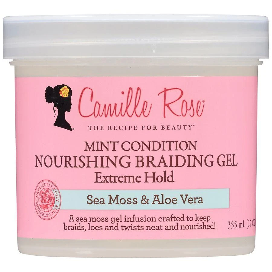 Camille Rose Naturals Mint Condition Nourishing Braiding Gel, Sea Moss 
Aloe Vera 6