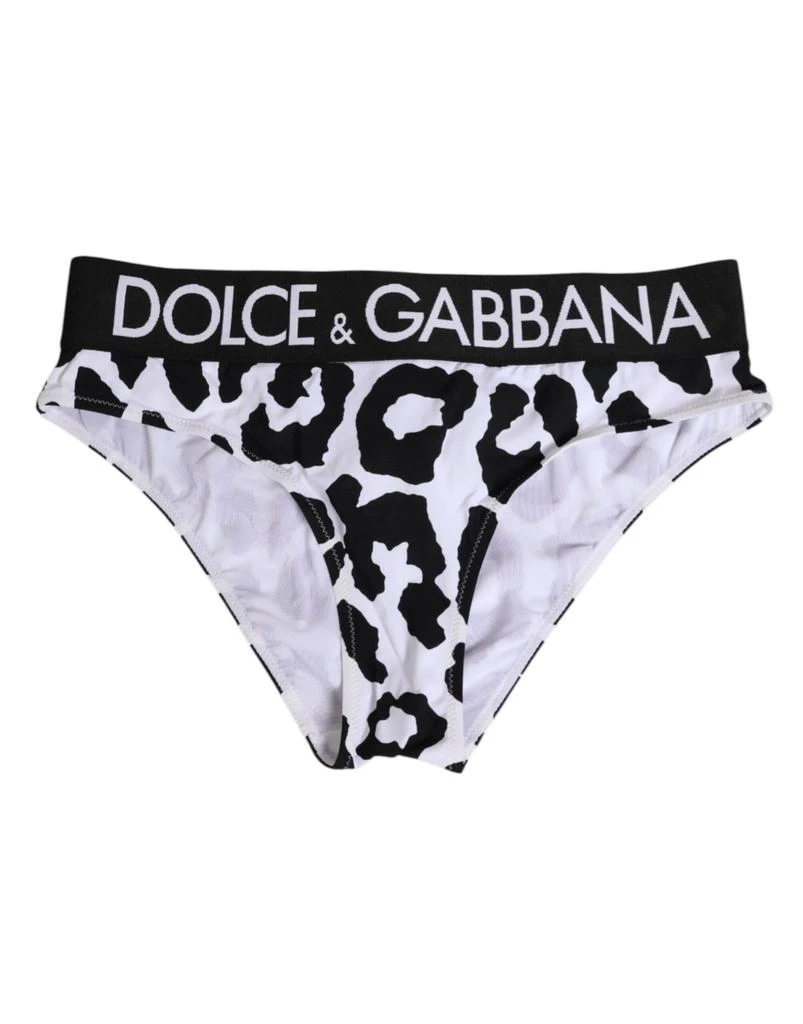 Dolce 
Gabbana Leopard Nylon High Waist Panty Women
s Underwear