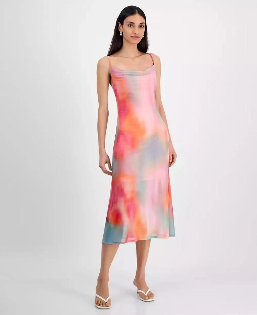 Shop Women's Printed Mesh Midi Slip Dress, Exclusively at Macy's on Sale at  BeyondStyle  Get 71% Off Women's Printed Mesh Midi Slip Dress, Exclusively  at Macy's with Limited-Time Flash Deals, Exclusive