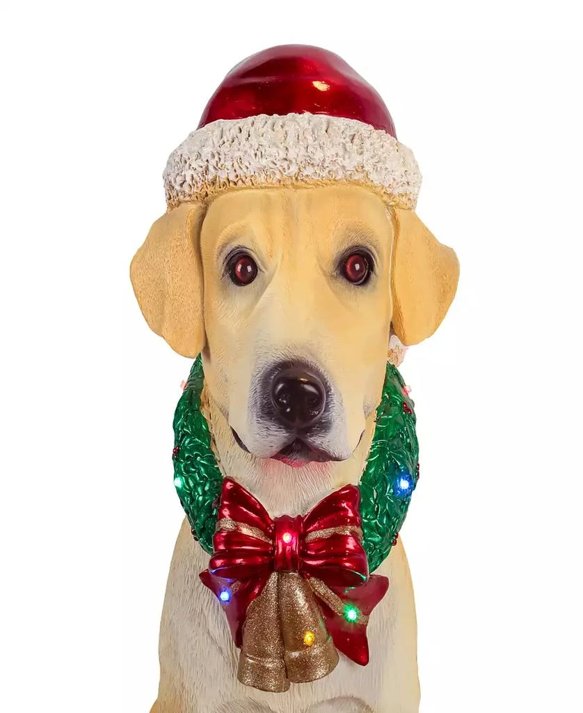 National Tree Company 28" Motion-Activated Labrador Retriever with 10 Multicolor LED Lights, Wagging Tail Music 3