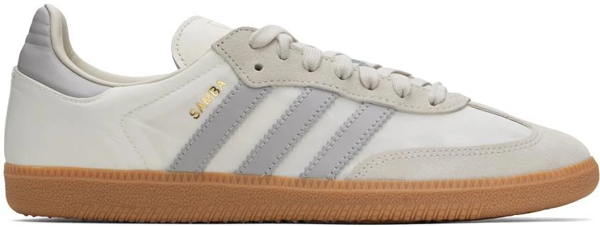 Adidas Off-White & Gray Samba OG Sneakers 1