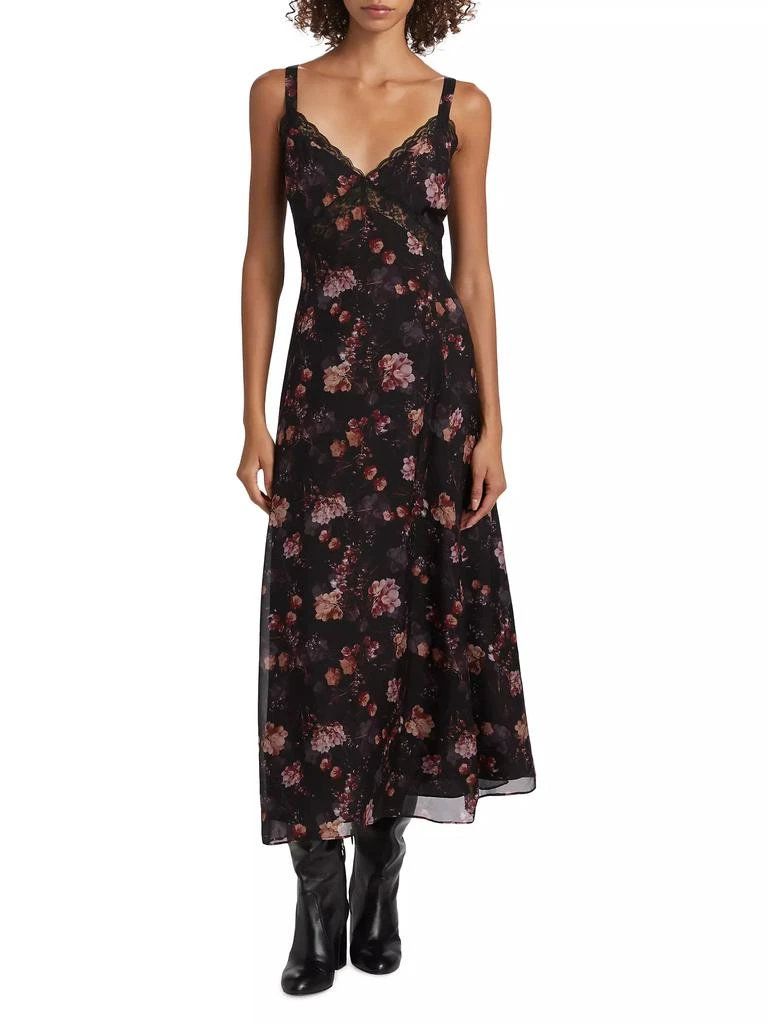 CAMI NYC Nairobi Floral Silk Sleeveless Maxi Dress 3