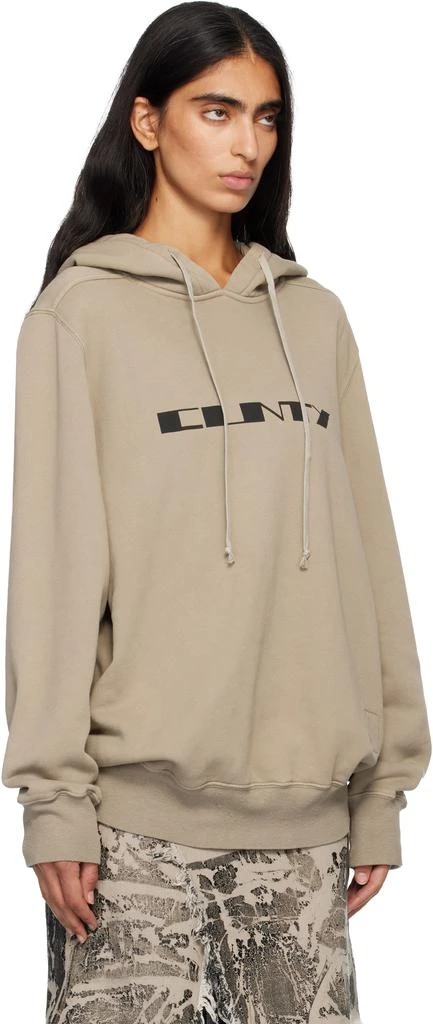 Rick Owens Taupe Concordians Oversized Hoodie 2