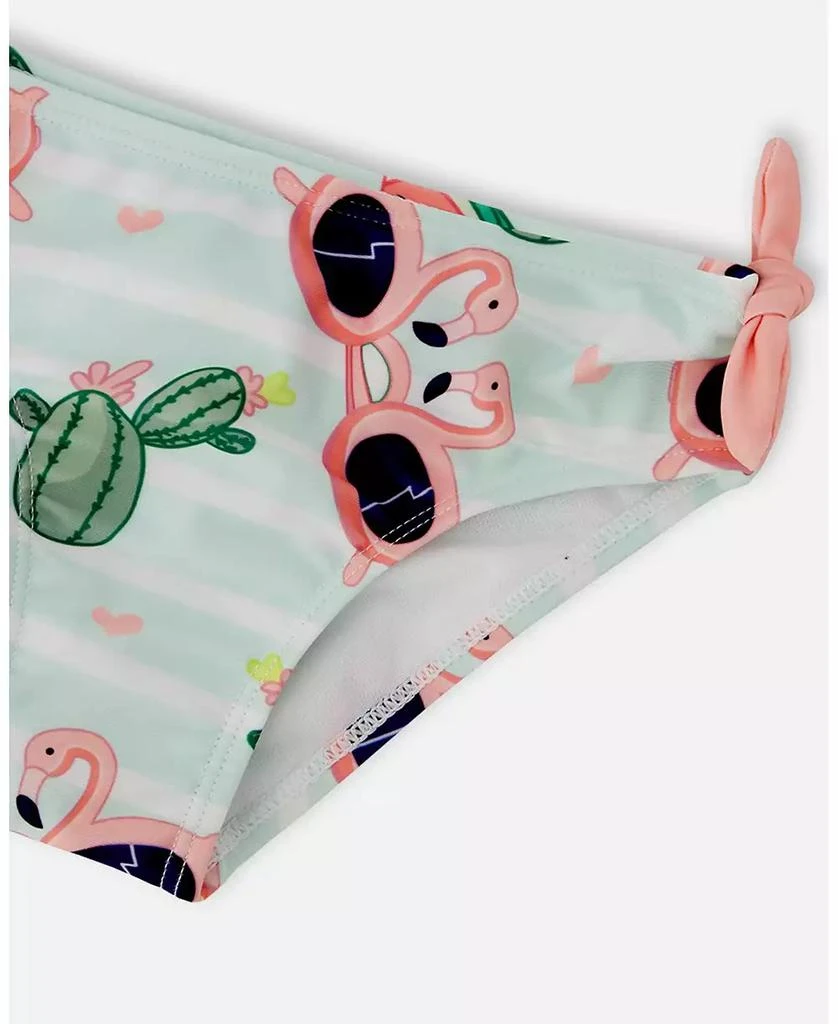 Deux par Deux Girl Two-Piece Swimsuit Flamingo and Cactus Print - Child 6