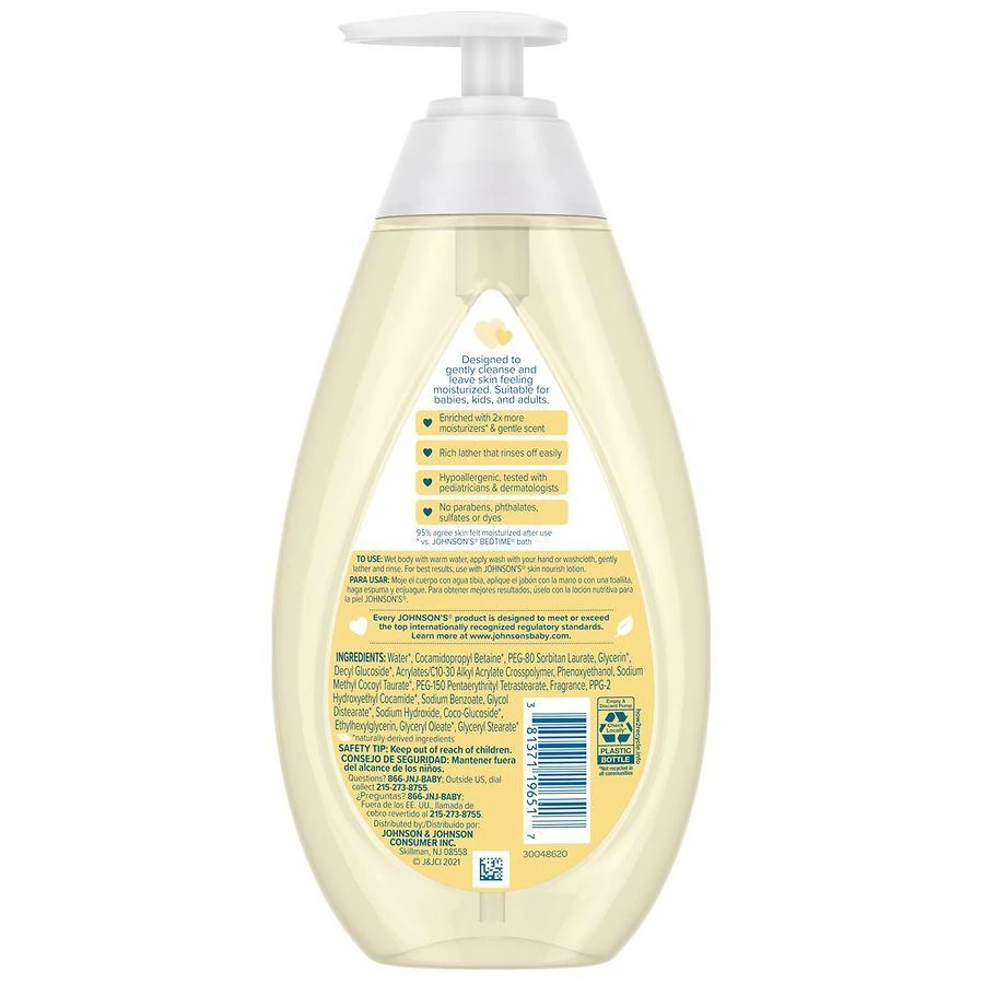 Johnson's Baby Skin Nourish Moisture Wash, Shea & Cocoa Butter 3