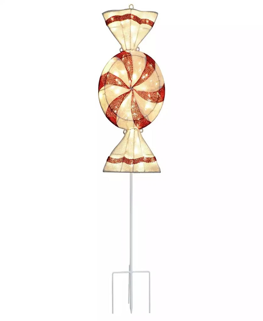 Puleo International 6
 Pre-Lit Outdoor Peppermint Candy Pathway Stake Christmas Décor