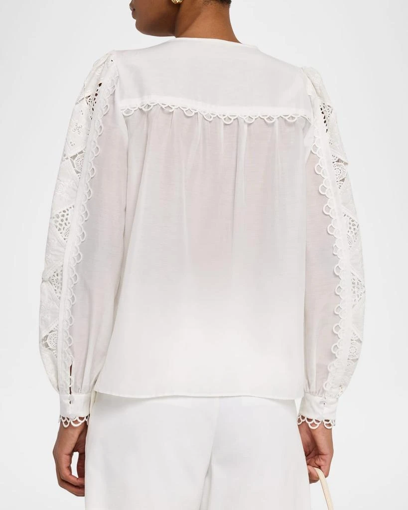 Kobi Halperin Novi Lace-Embellished Blouse 3