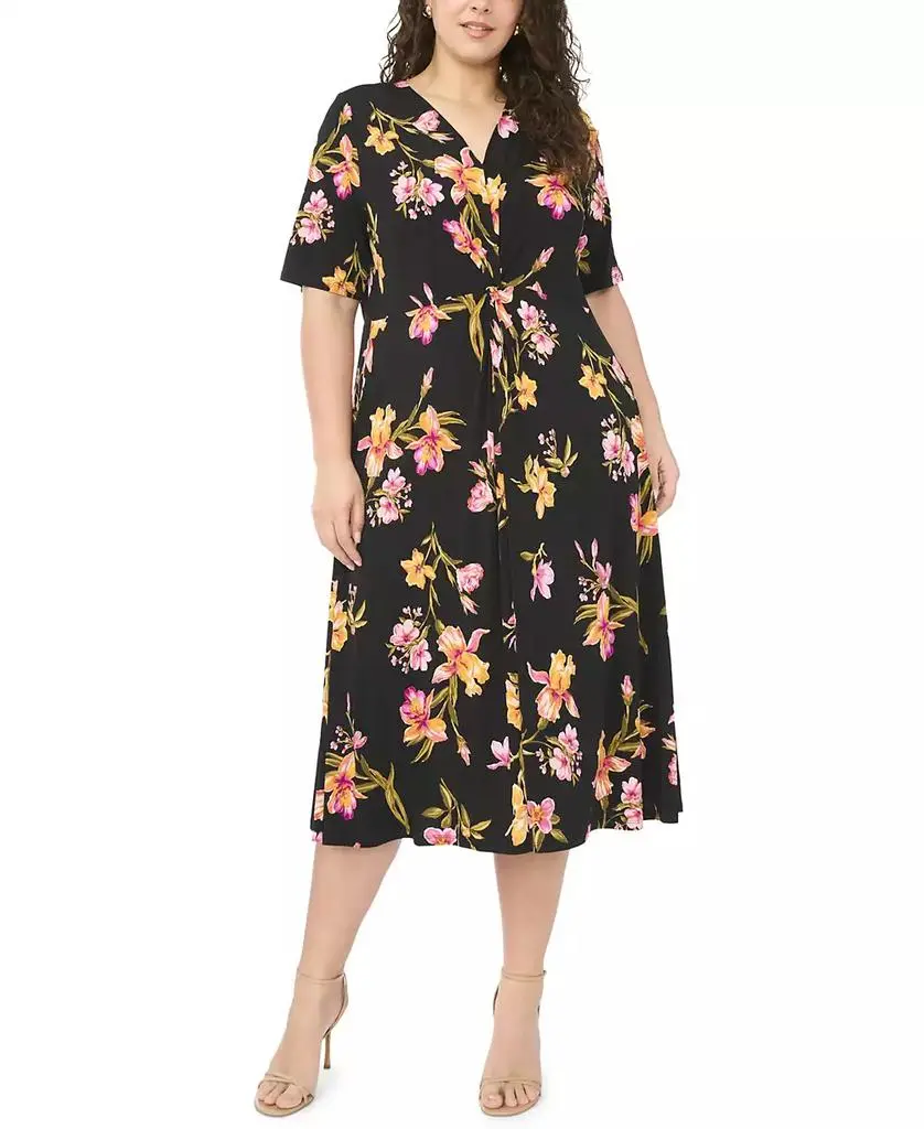black midi cocktail dress MIDORI MIDI BANDAGE DRESS
