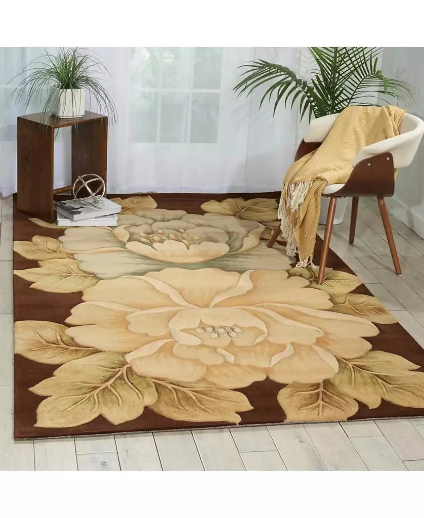 Nourison Tropics TS09 Brown 3'6" x 5'6" Area Rug 4