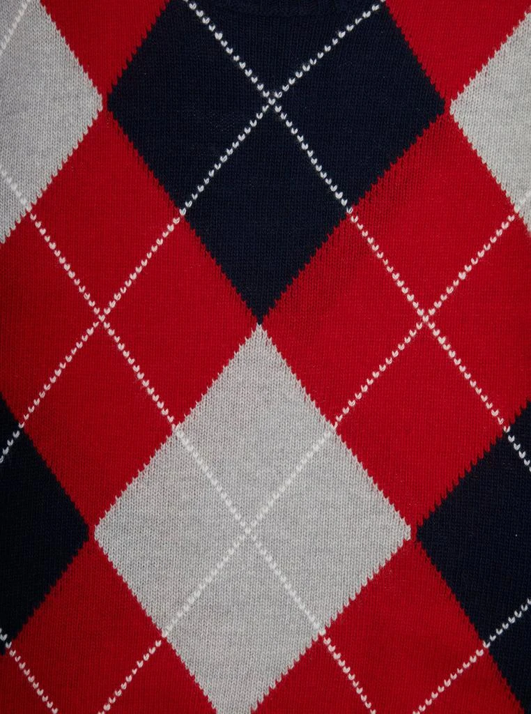 IL GUFO Il Gufo Diamond Pattern Crewneck Jumper 3