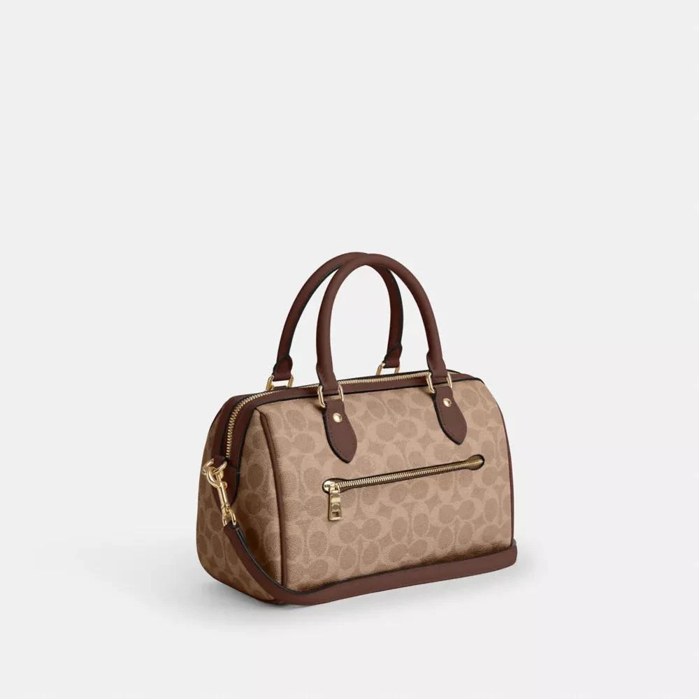 Coach Rowan Satchel Bag In Signature Canvas 4