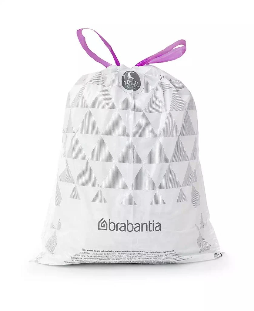 Brabantia PerfectFit Trash Bags, Code C, 2.6-3.2 Gallon, 10-12 Liter, 200 Trash Bags 3