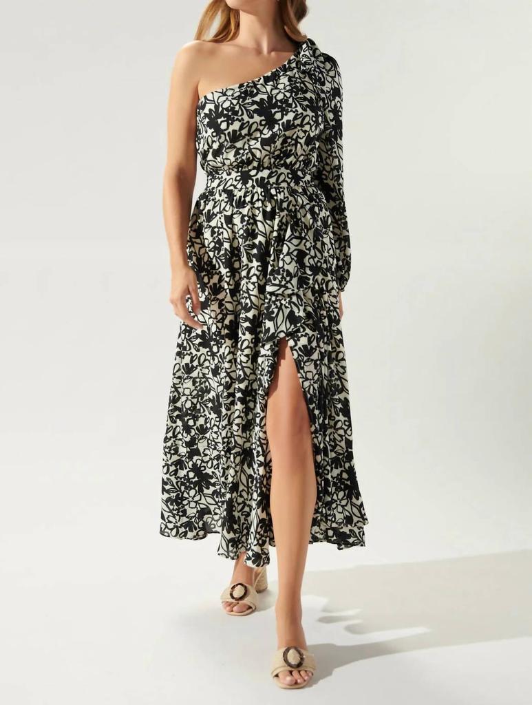 Sugarlips Sugarlips - Bona Vista Floral Marleny One Shoulder Maxi Dress
