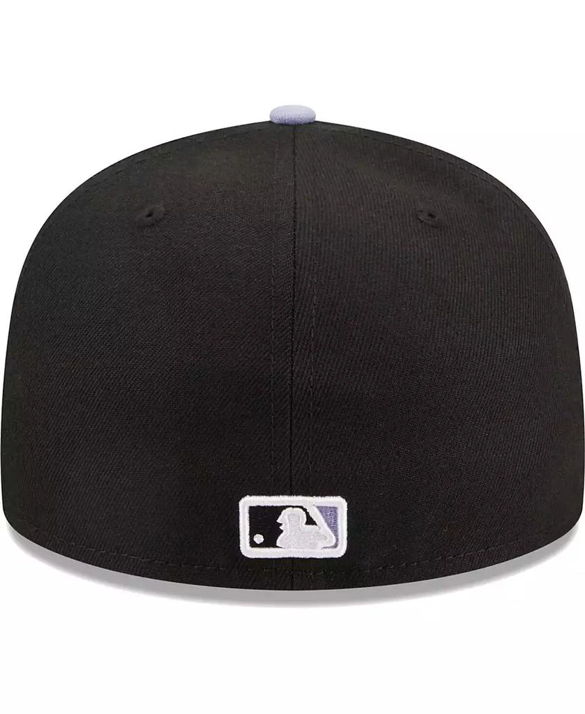 New Era Men's Black New York Yankees Side Patch 59FIFTY Fitted Hat 5