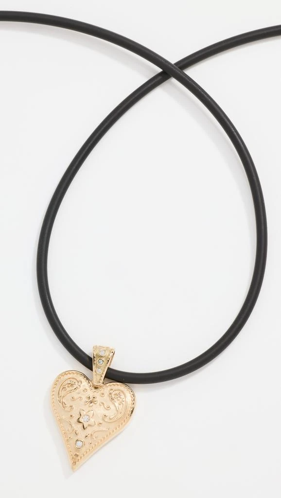 Marlo Laz Rubber Cord Necklace + Medium Southwestern Charm 3
