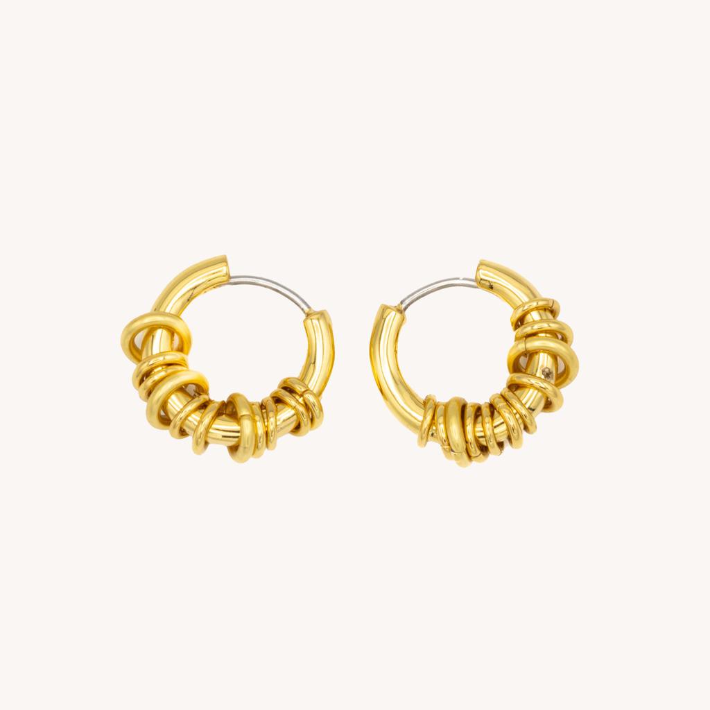 Rebecca Minkoff Ringed Huggie Hoop