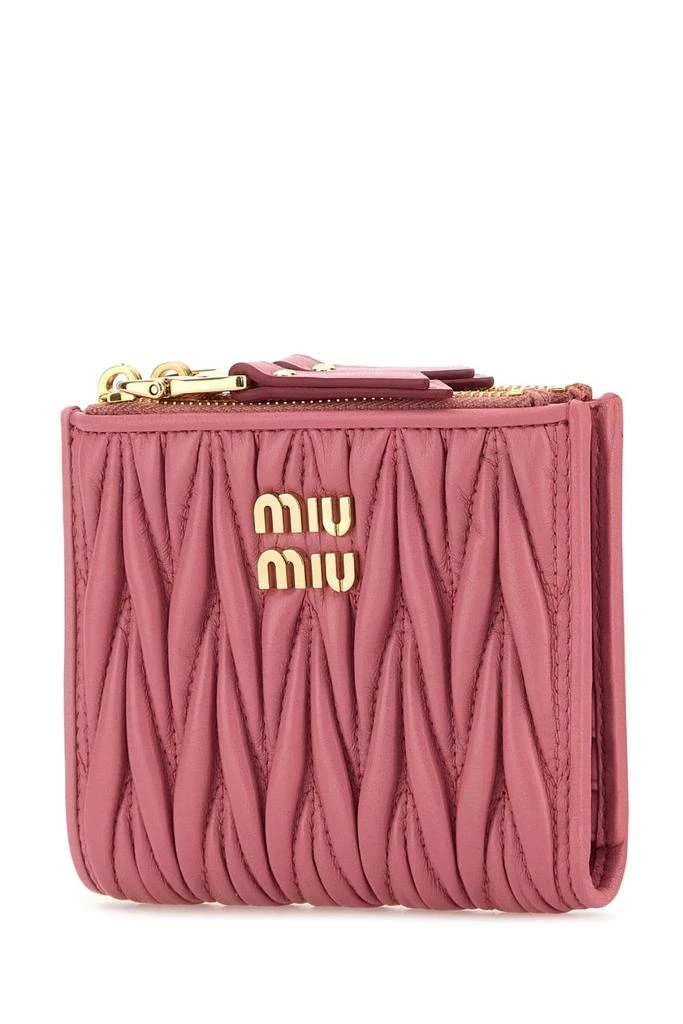 Miu Miu Miu Miu Logo Plaque Zipped Wallet 3