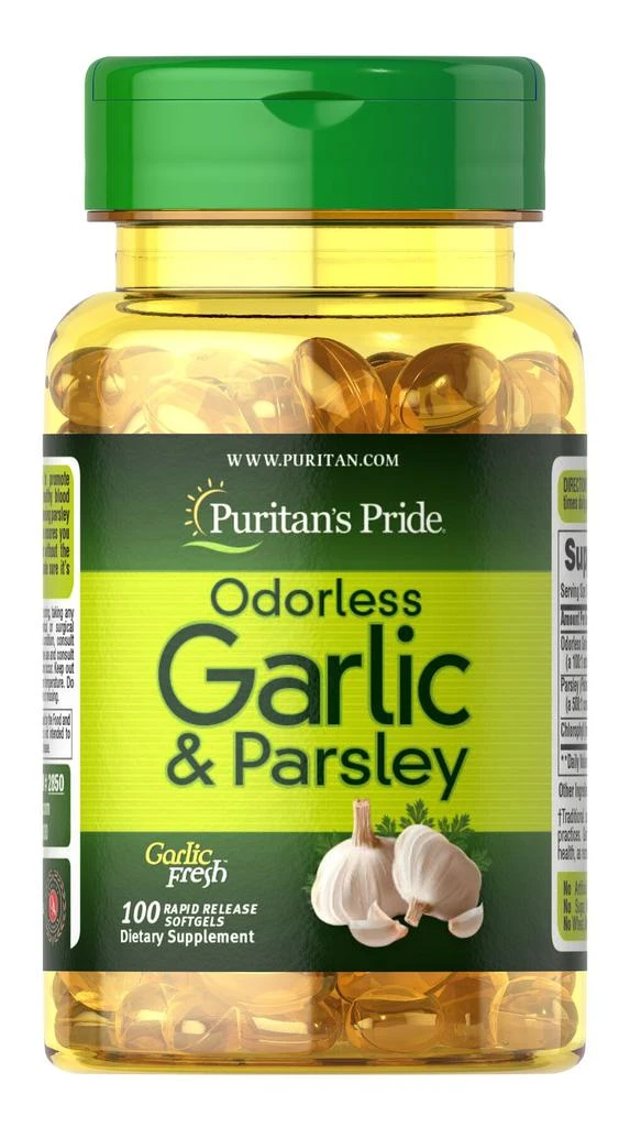 Puritan's Pride Odorless Garlic and Parsley 100  Softgels 1