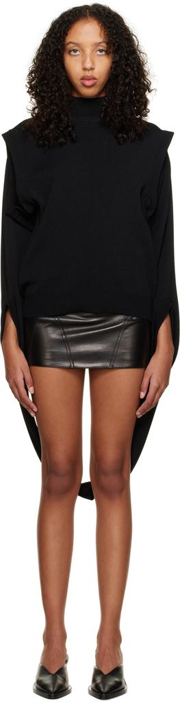 Boyarovskaya Black Loop Turtleneck