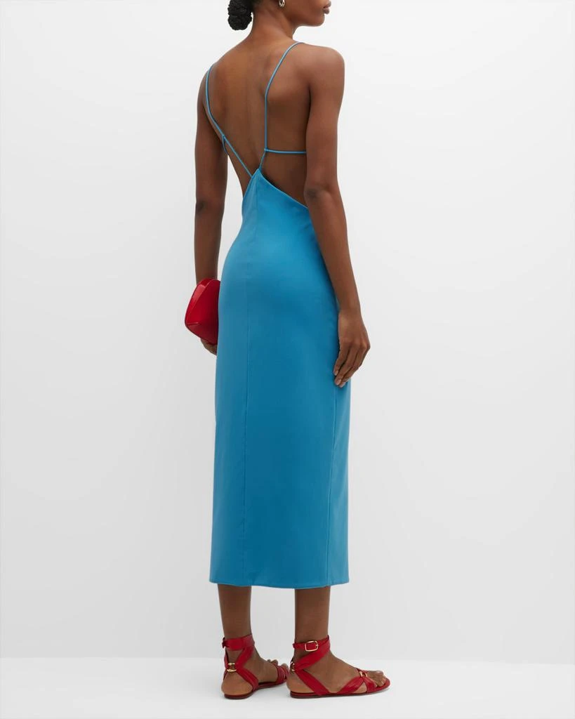 Giorgio Armani Jersey Midi Dress w/ Strappy Back - Dresses & Skirts - Free  Shipping - BeyondStyle
