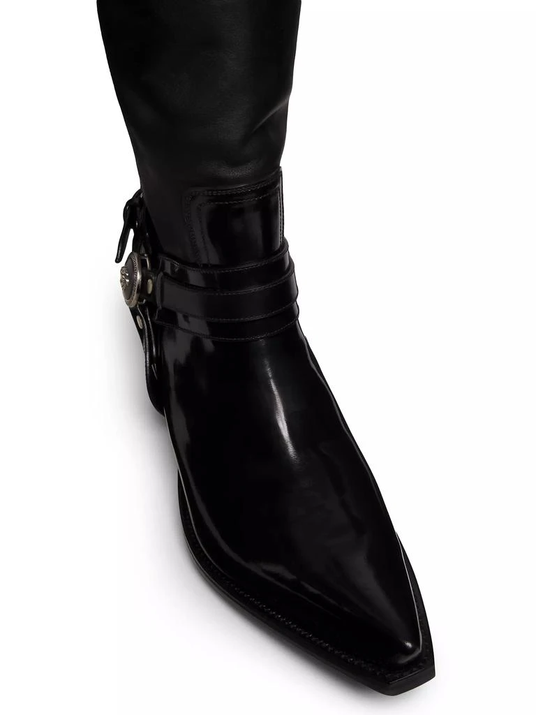 Versace Texano Leather Over-The-Knee Boots 4