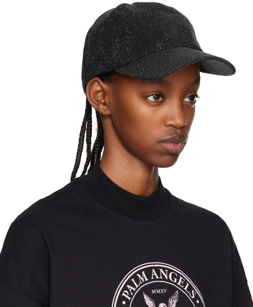 Palm Angels Black Crystal Palm Cap 2
