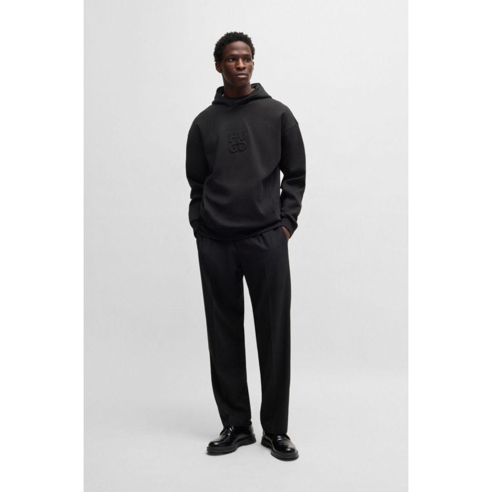 Hugo Boss Interlock hoodie with stacked logos