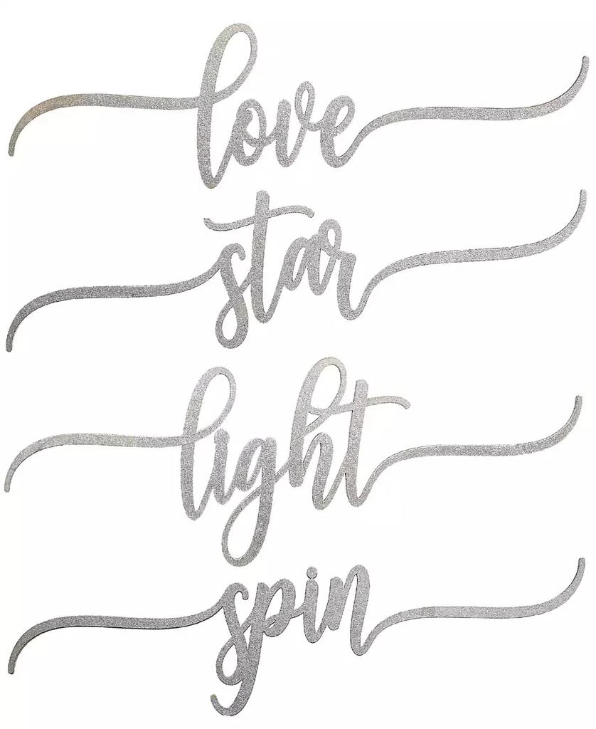 National Tree Company 4-Piece Hannukah Place Setting Message Decor 1